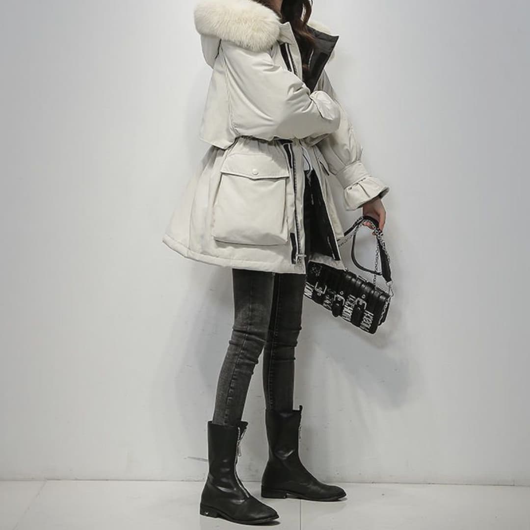 Street-wave Womens Winter Parka With Luxurious Fur Collar For Ultra Warmth And Cozy Style