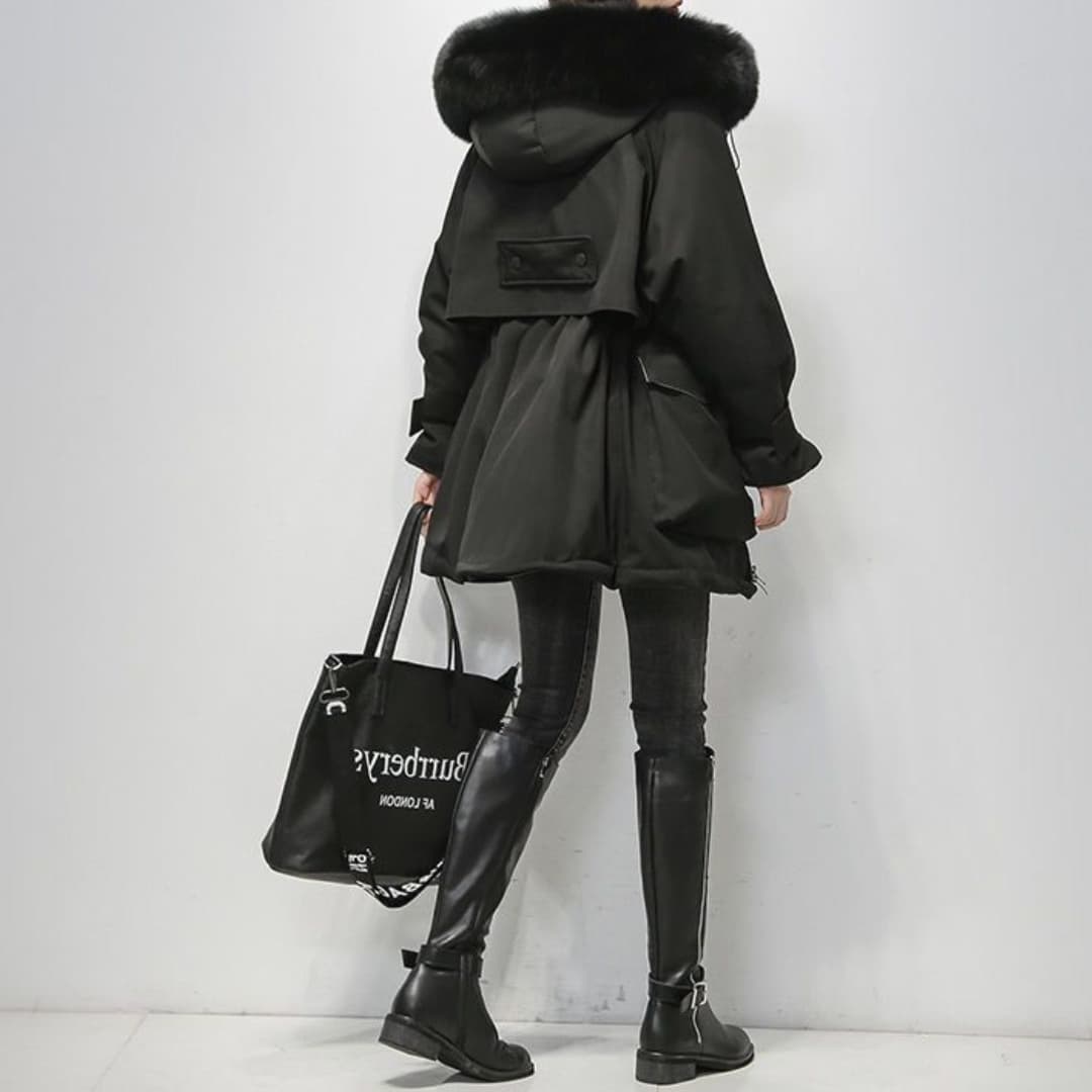 Street-wave Womens Winter Parka With Luxurious Fur Collar For Ultra Warmth And Cozy Style