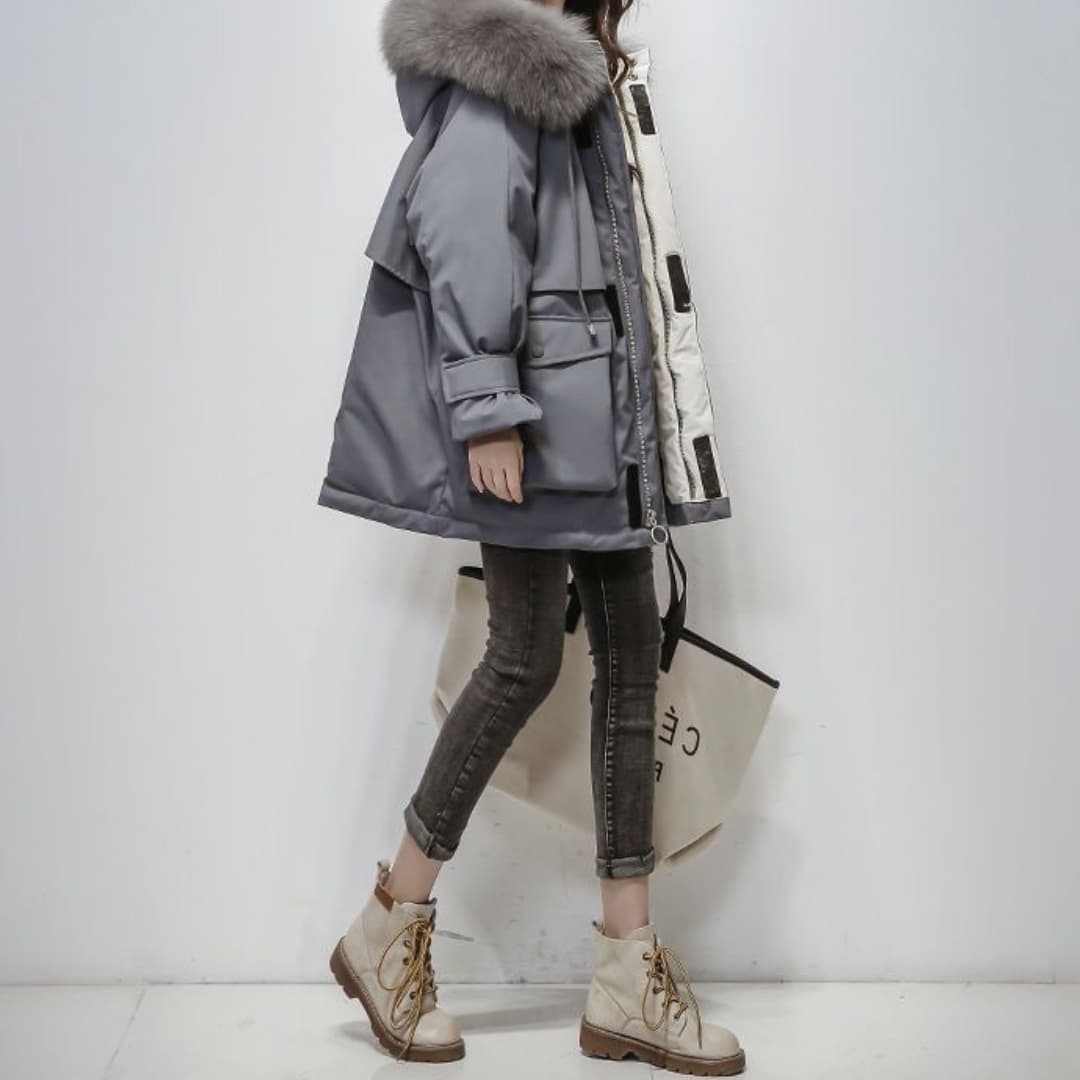 Street-wave Womens Winter Parka With Luxurious Fur Collar For Ultra Warmth And Cozy Style