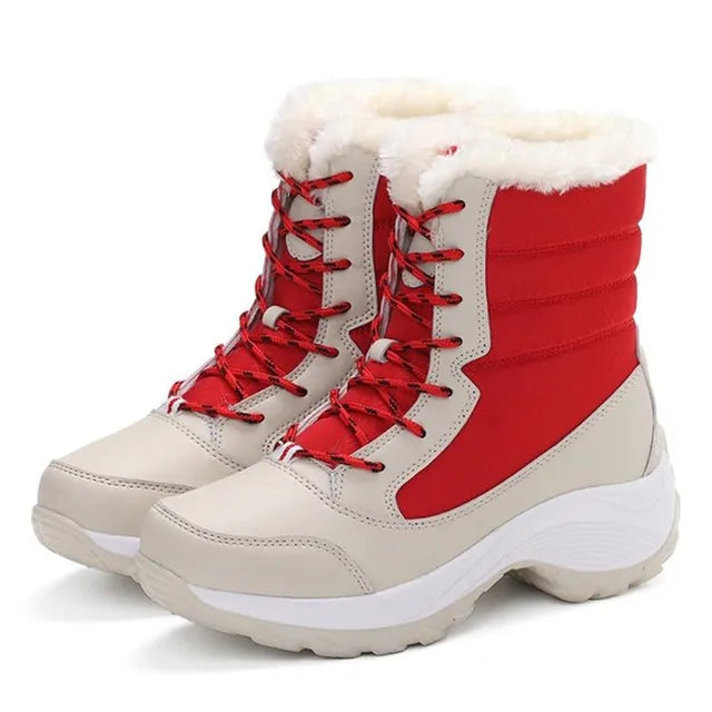 Streetwave Women Winter Boots Orthopedic Comfort All Weather Protection With Faux Fur Lining