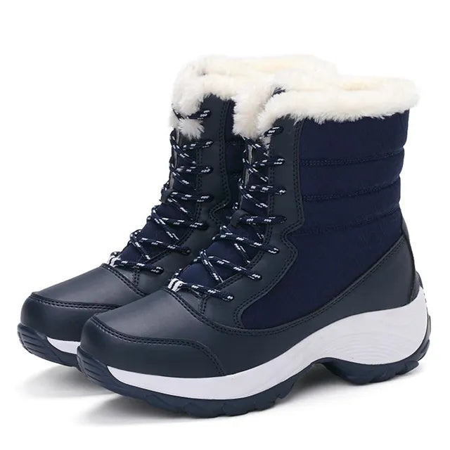 Streetwave Women Winter Boots Orthopedic Comfort All Weather Protection With Faux Fur Lining