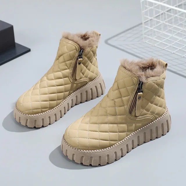 Street Wave Orthopedic Winter Boots For Women Waterproof Warm Cozy Non Slip All Weather Comfort