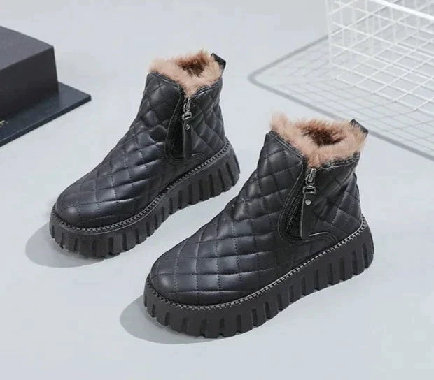 Street Wave Orthopedic Winter Boots For Women Waterproof Warm Cozy Non Slip All Weather Comfort