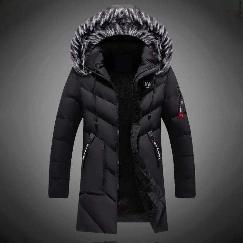 Street-wave Puffer Winter Jacket For Men Insulated Warmth Windproof Protection Outerwear