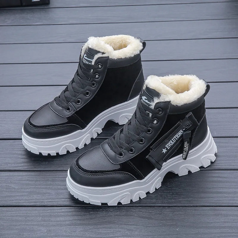 Street-Wave Evolutions Comfortable Winter Boots With Advanced Insulation And Plush Fur Lining For Cold Weather