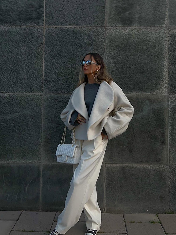 Street-wave Knit Coat For Women, Cozy Everyday Warmth With Effortless City Chic Style