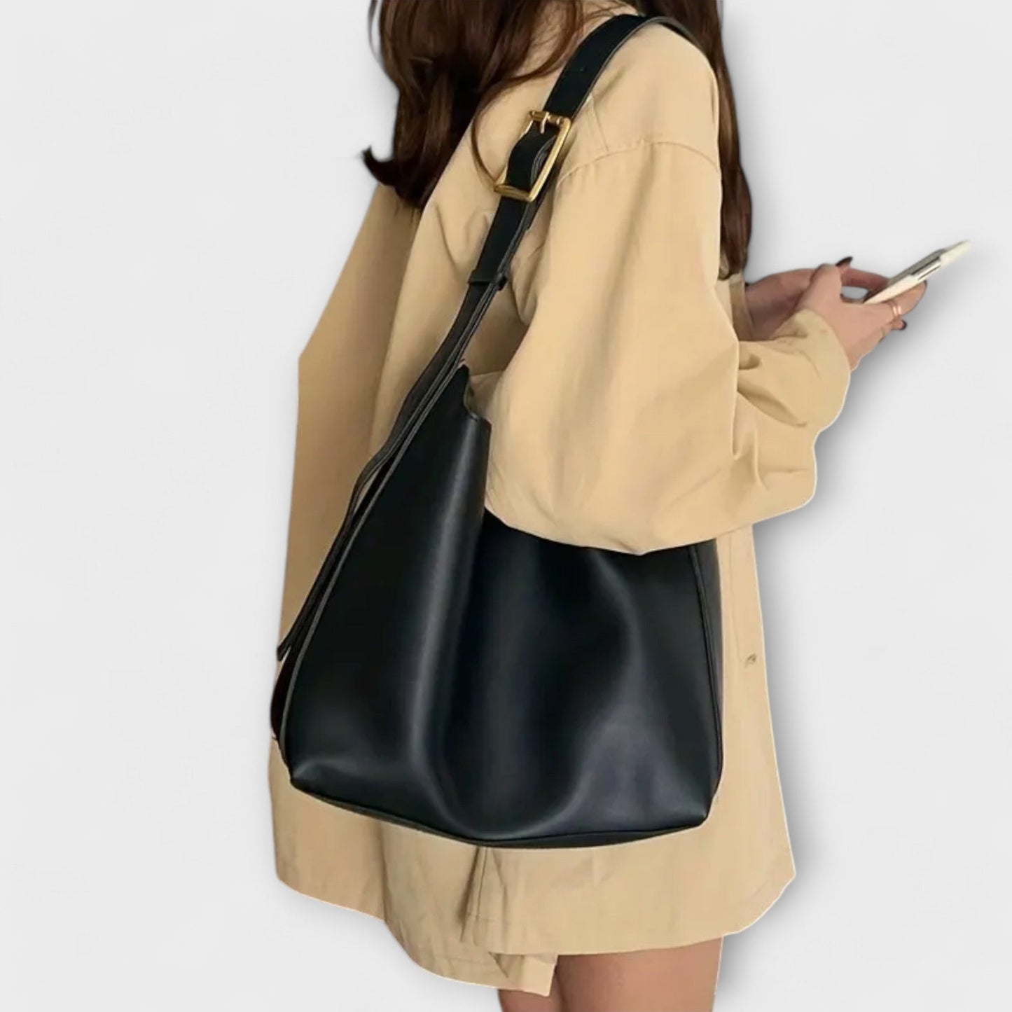 Women's Classic Shoulder Bag with Adjustable Strap and Spacious Interior