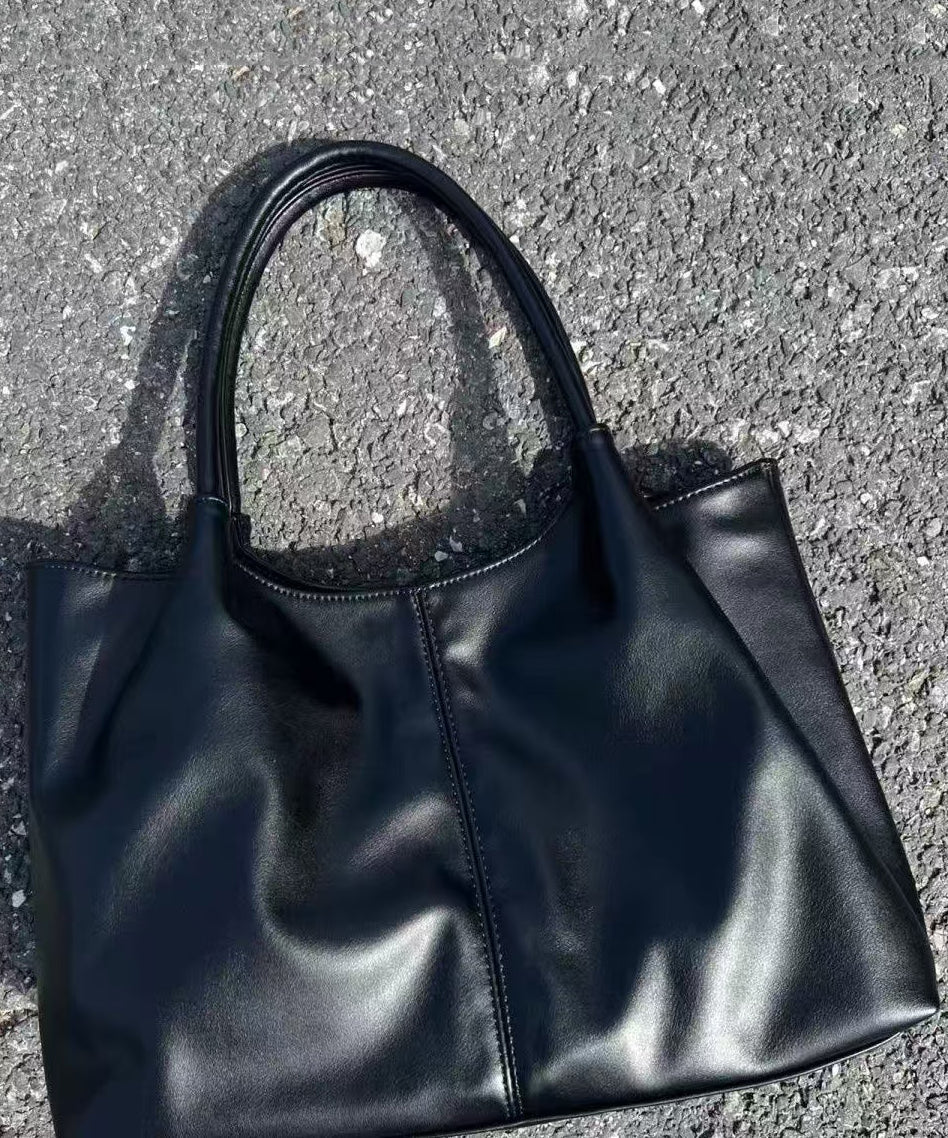 Sac à main polyvalent en similicuir noir pour femme - Street-Wave