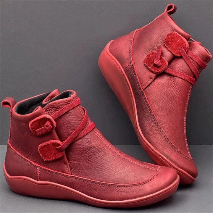 Street Wave Women Leather Winter Boots Cozy Warmth Durable Comfort For Cold Days