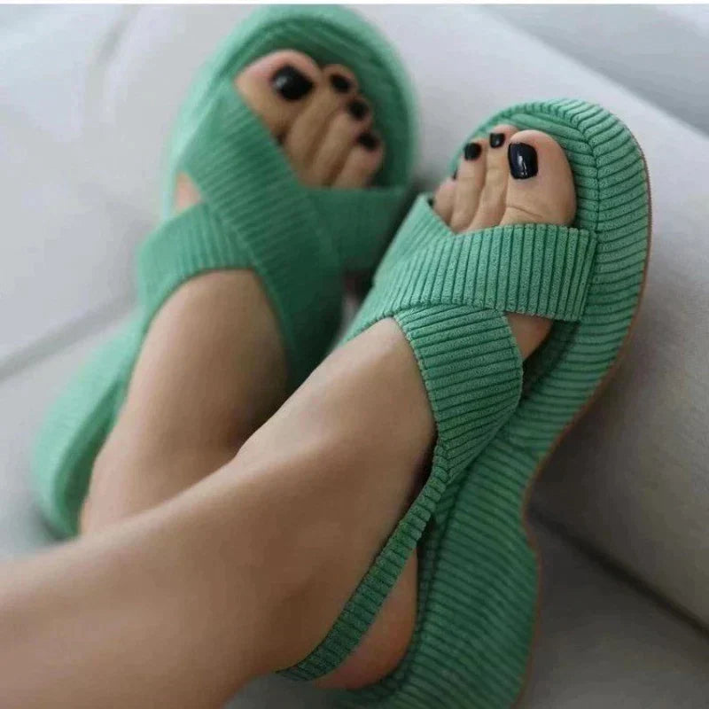 Orthopedic Sandals Iris By Street-Wave For Women With Slim Wedge Heel For Natural Walking