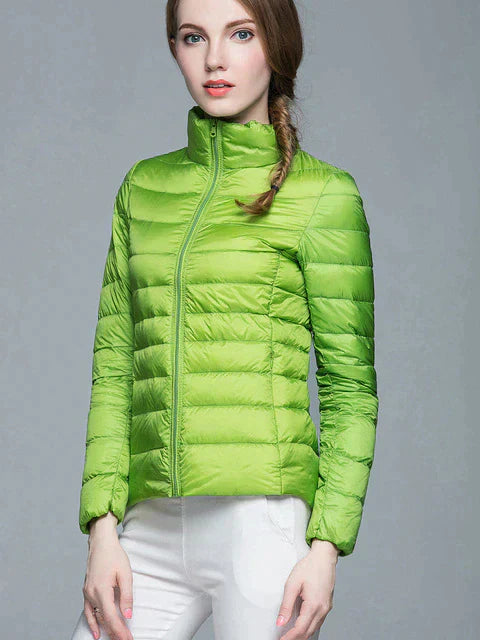 Street Wave Down Jacket Women Ultralight Warmth Sleek Modern Style for Everyday Essential
