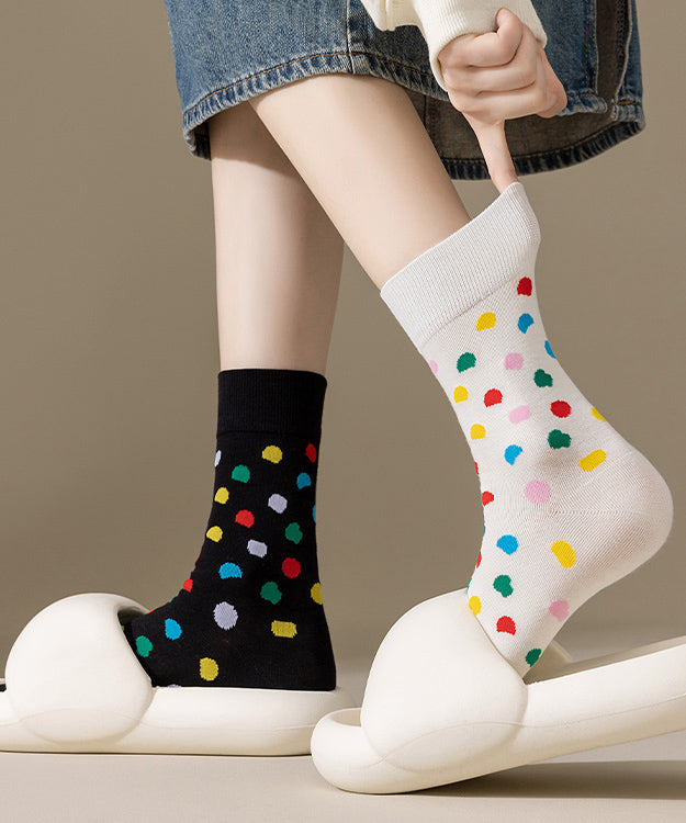 Chaussettes mi-mollet respirantes en jacquard pour femme, collection automne - Street-Wave