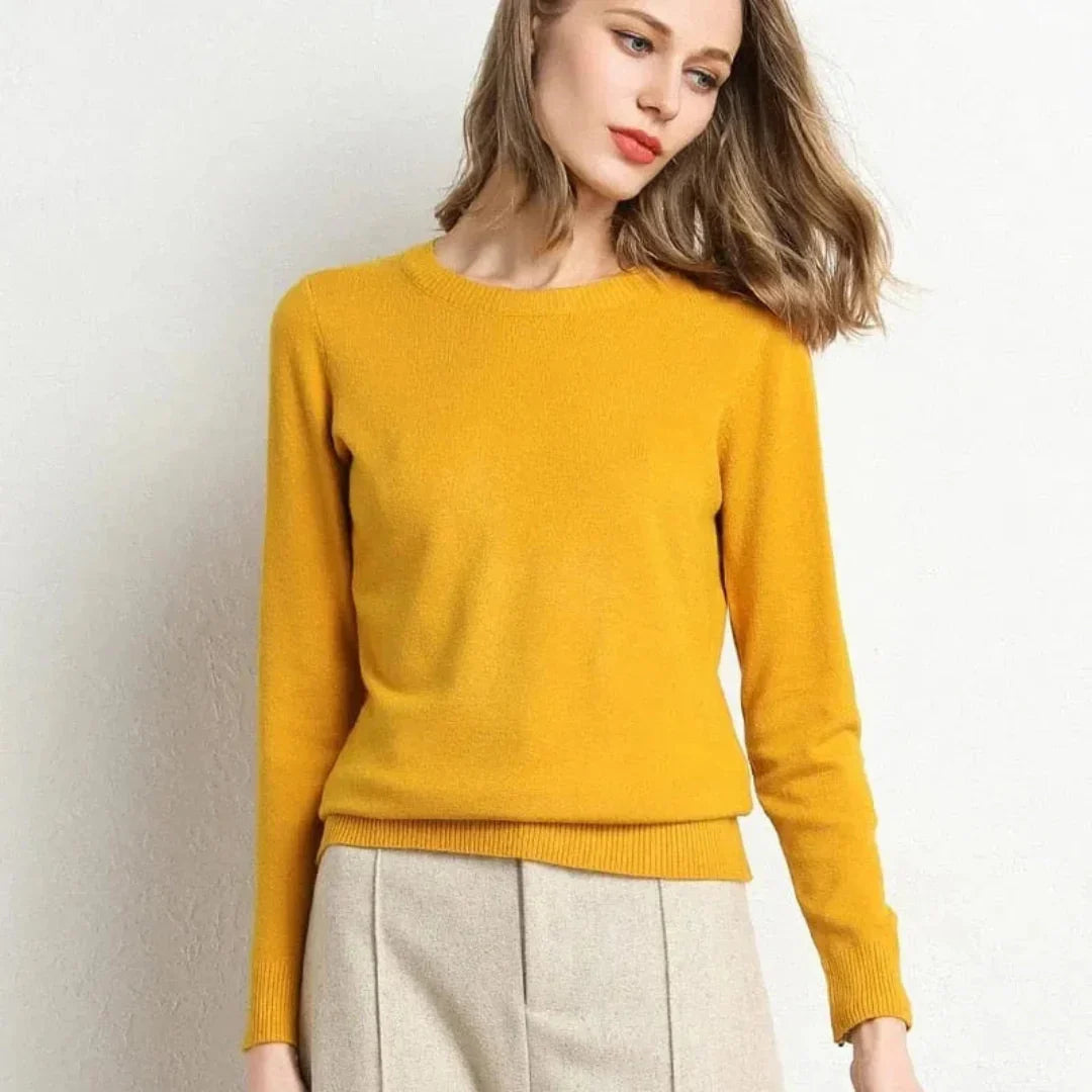 Waylynn Women Cashmere Sweater Timeless Luxurious Ultra Soft Knit