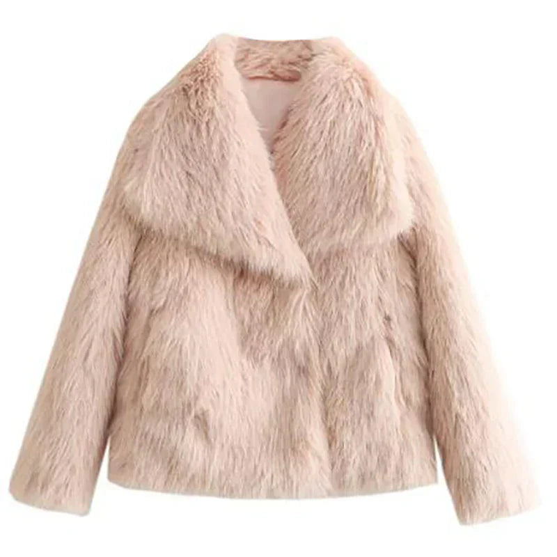 Street-Wave Anna Faux Fur Jacket For Women Relaxed Fit Plush Warmth