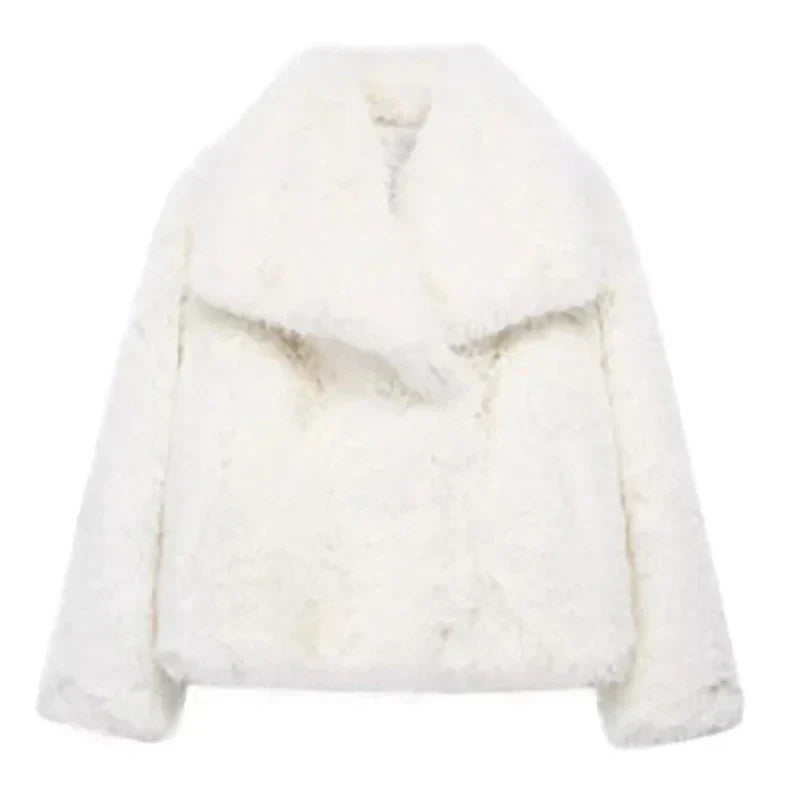Street-Wave Anna Faux Fur Jacket For Women Relaxed Fit Plush Warmth