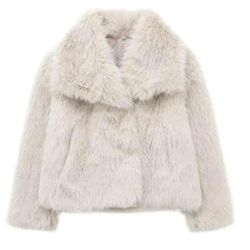 Street-Wave Anna Faux Fur Jacket For Women Relaxed Fit Plush Warmth