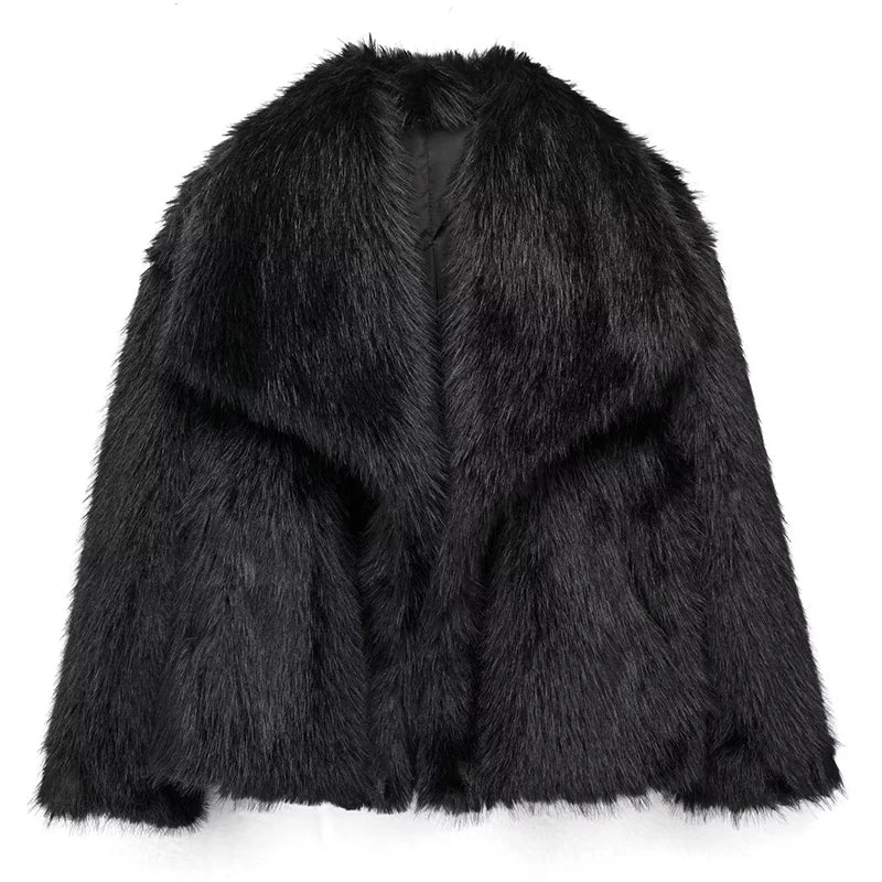 Street-Wave Anna Faux Fur Jacket For Women Relaxed Fit Plush Warmth