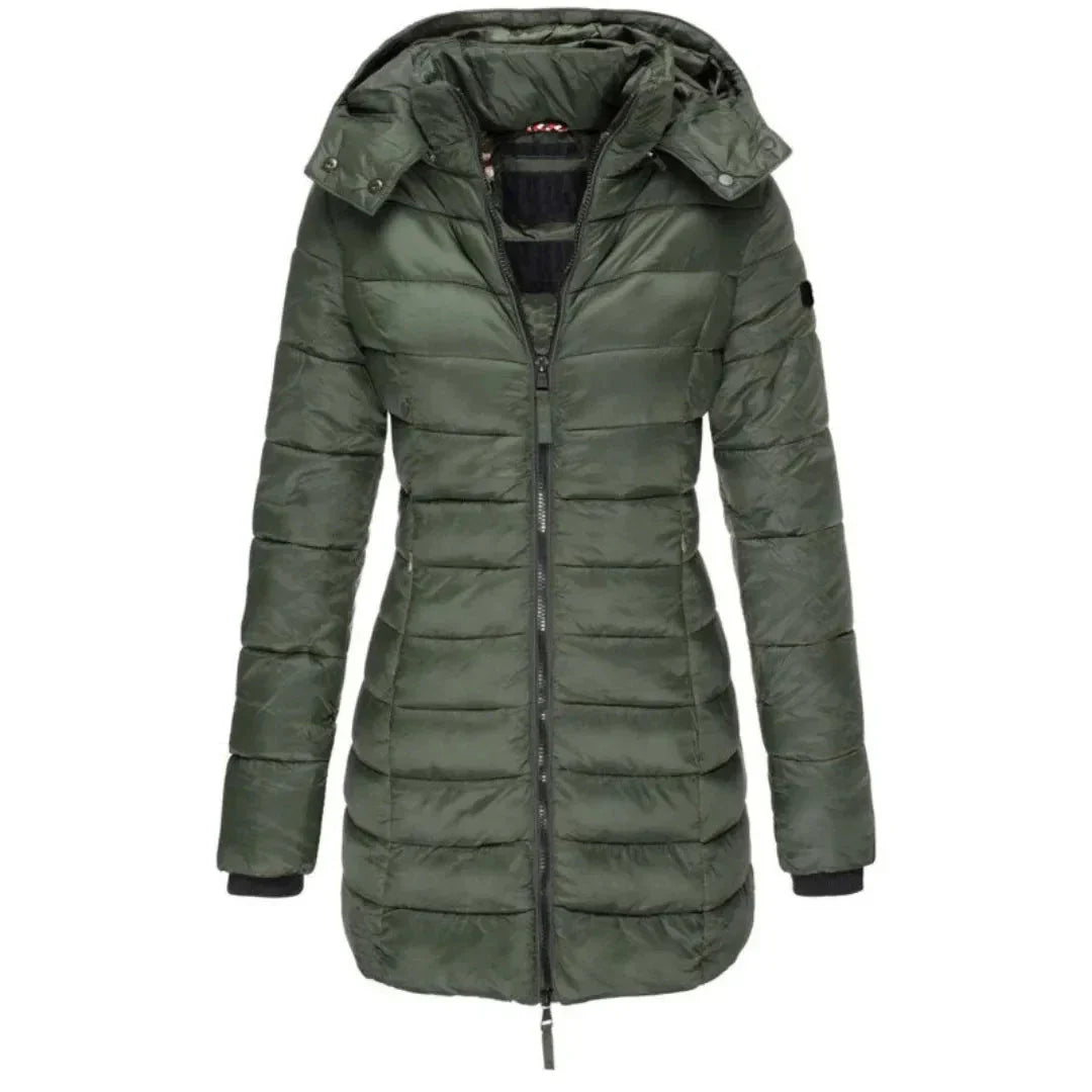 Waylynn Women's Longline Hooded Down Jacket Lightweight Warmth