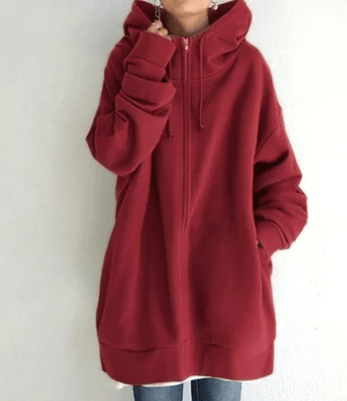 Karla Women's Full Zip Hoodie Relaxed Fit Warm Street-Wave