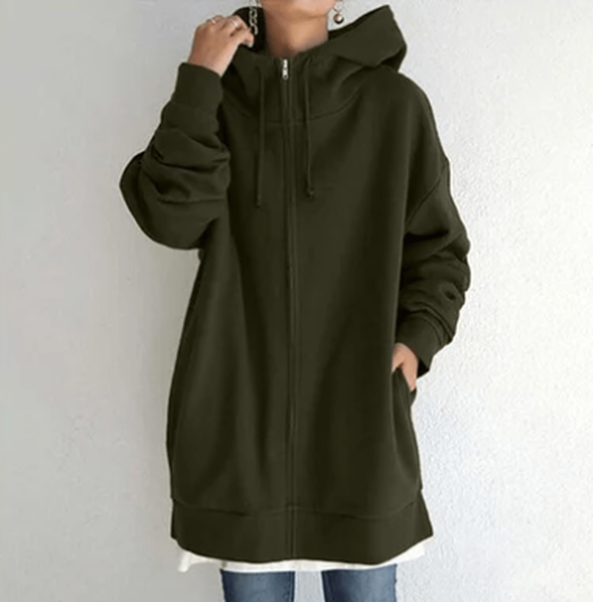 Karla Women's Full Zip Hoodie Relaxed Fit Warm Street-Wave