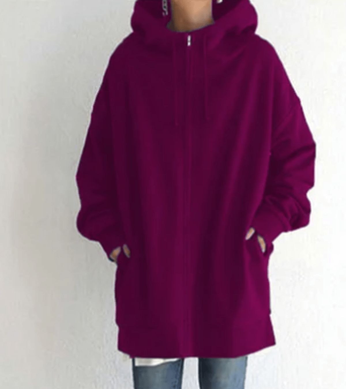 Karla Women's Full Zip Hoodie Relaxed Fit Warm Street-Wave