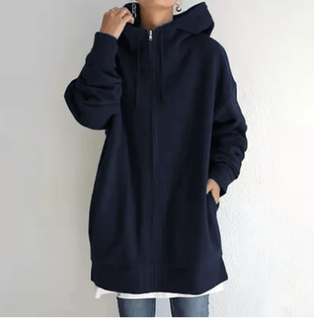 Karla Women's Full Zip Hoodie Relaxed Fit Warm Street-Wave
