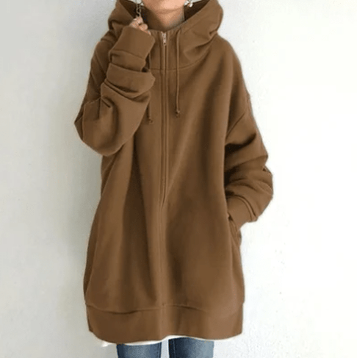 Karla Women's Full Zip Hoodie Relaxed Fit Warm Street-Wave