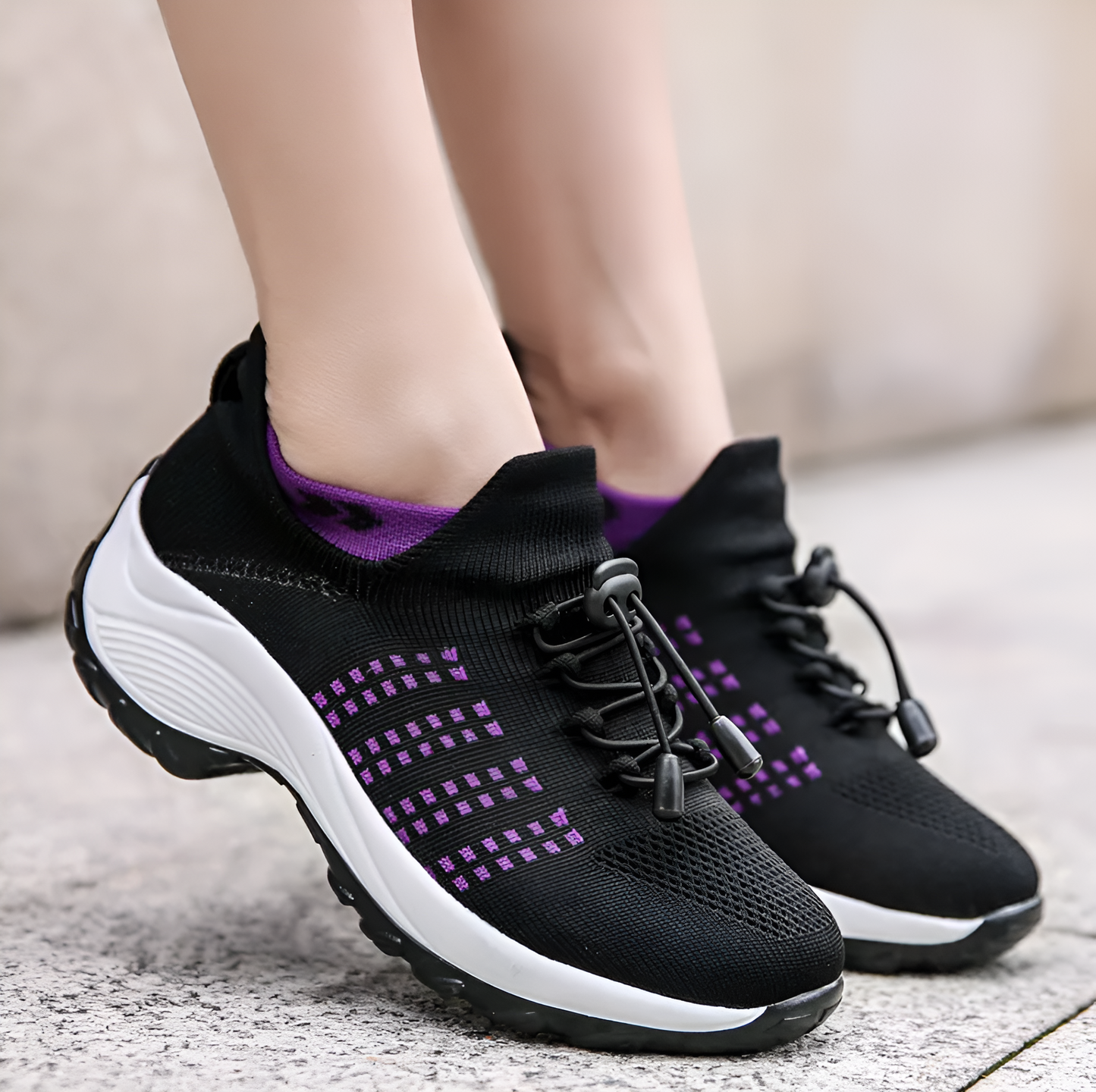 Orthopedic Shoes For Women Streetwave All Foot Shapes Comfort Pain Relief Knit Sneaker