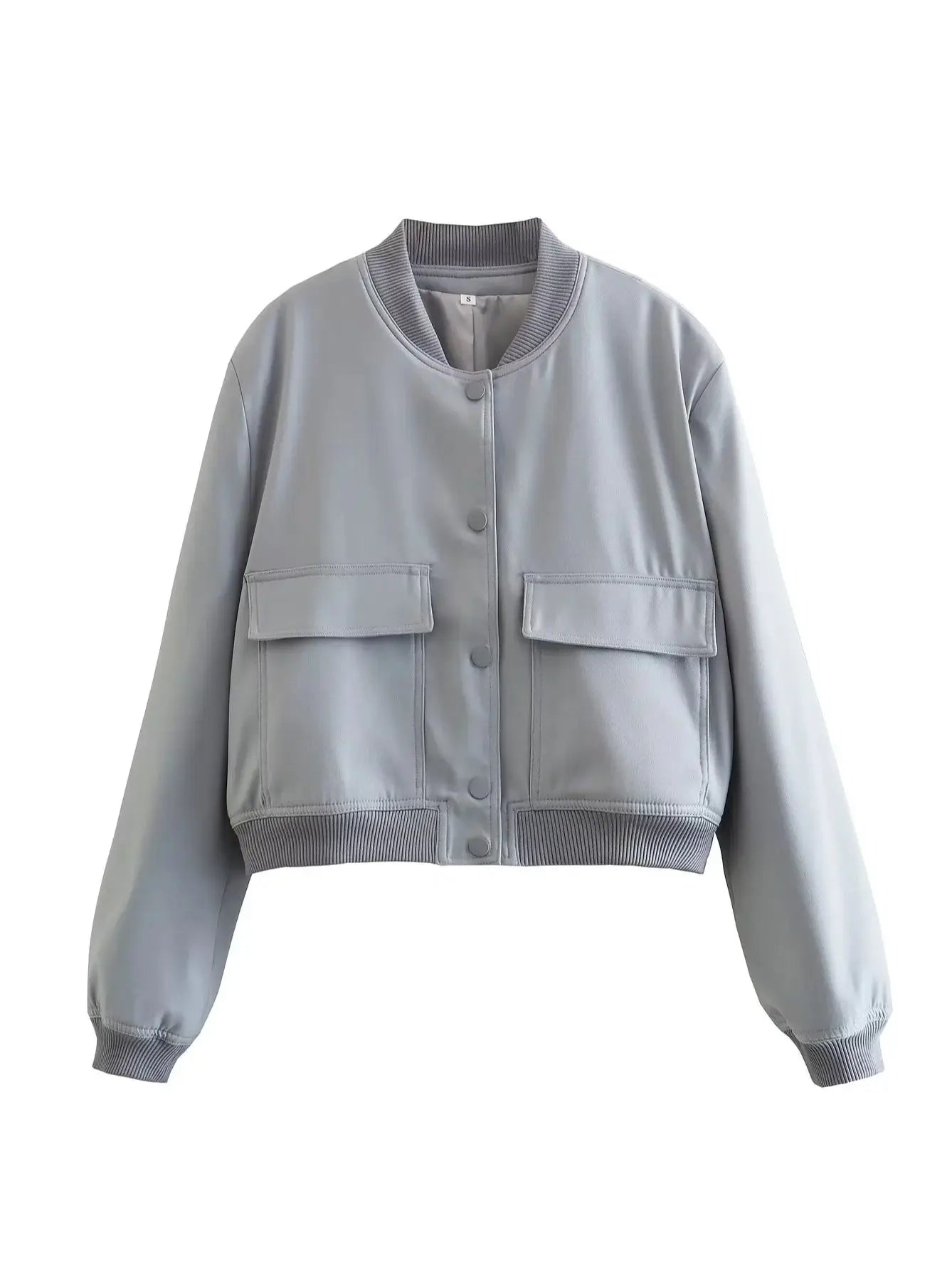 Avelena Cropped Tailored Bomber Jacket For Women Soft Breathable Warmth Everyday Style