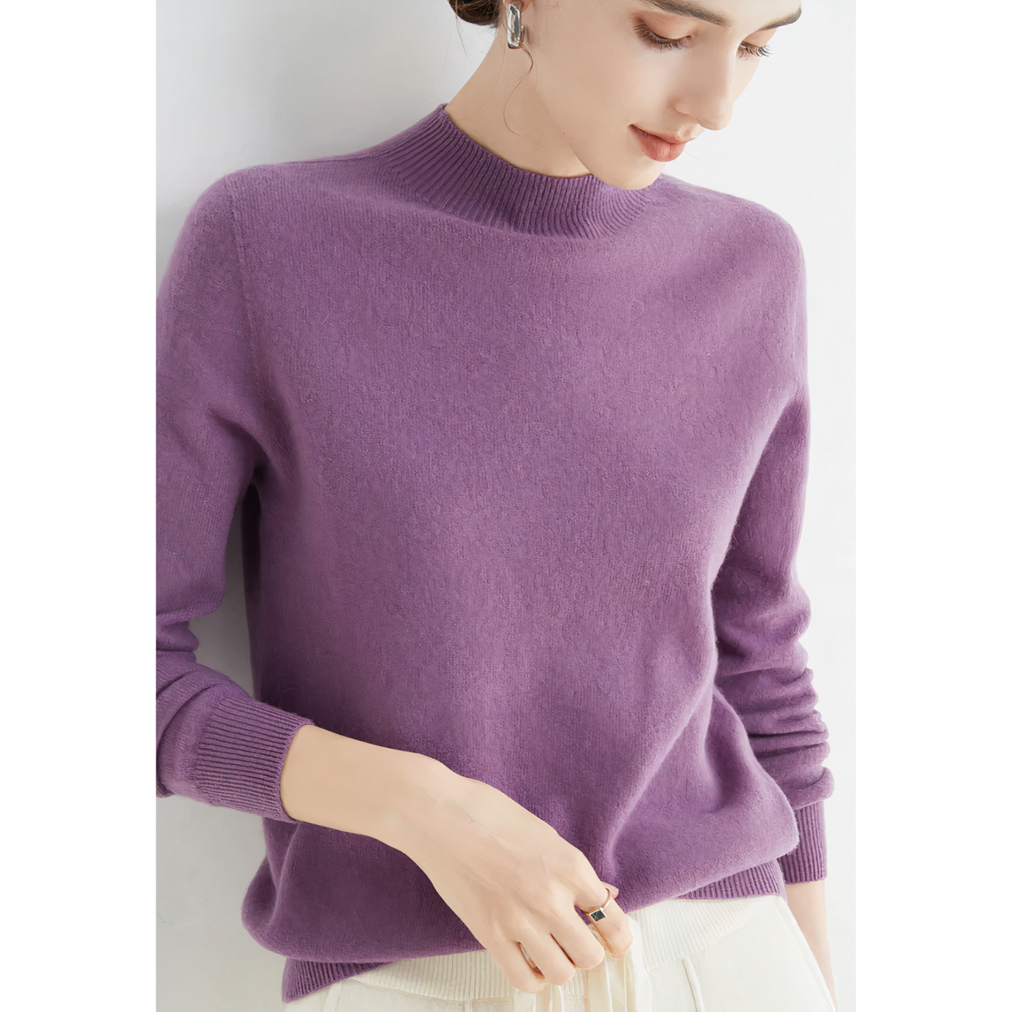 Streetwave Cashmere Sweater For Women Luxurious Soft Red Pullover For Warm Everyday Elegance