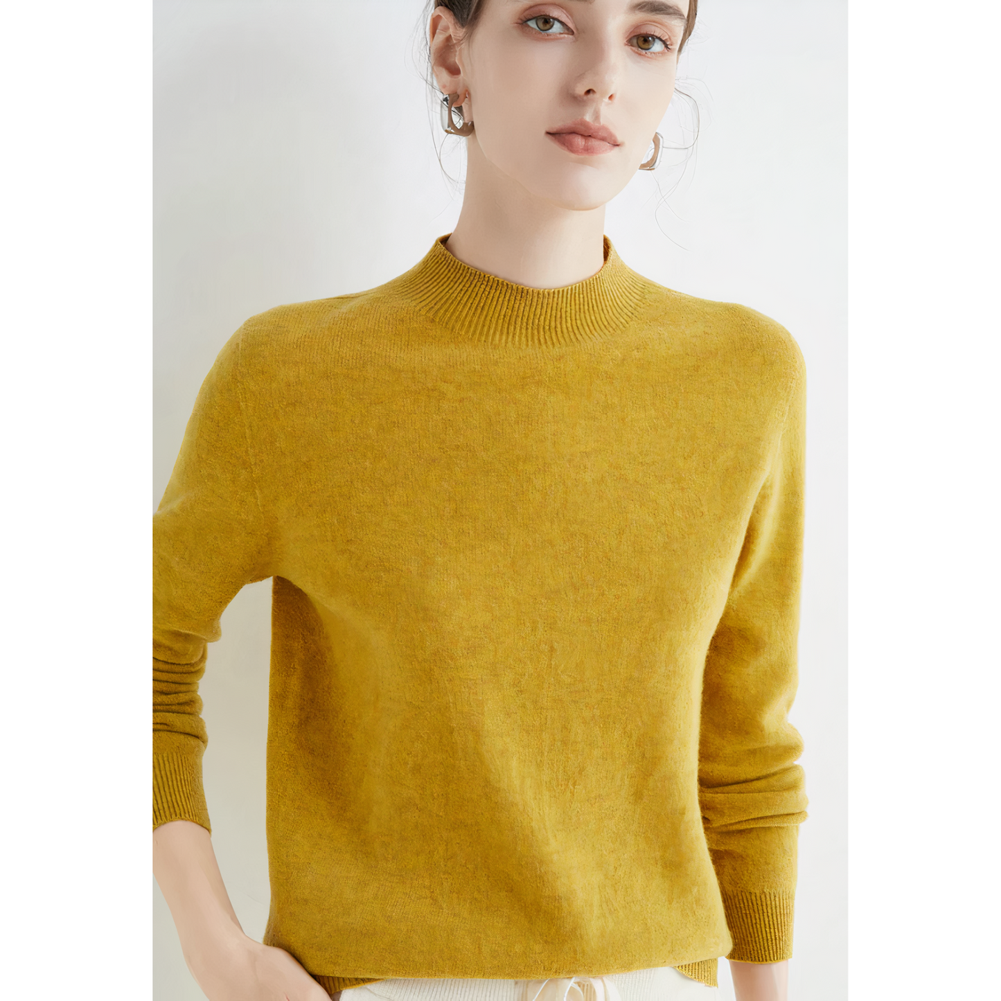 Cashmere Sweater Crewneck Street Wave for Women Luxurious Soft Warmth and Timeless Style Chic