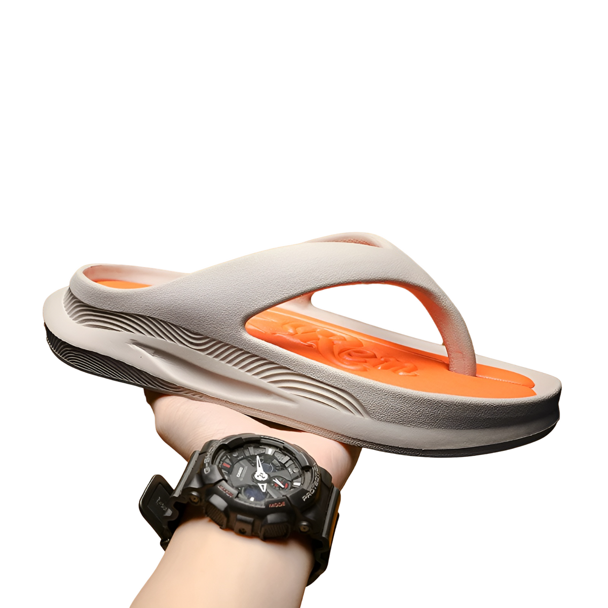 Streetwave Mens Orthotic Flip Flops With Arch Support For All Day Comfort And Casual Summer Wear
