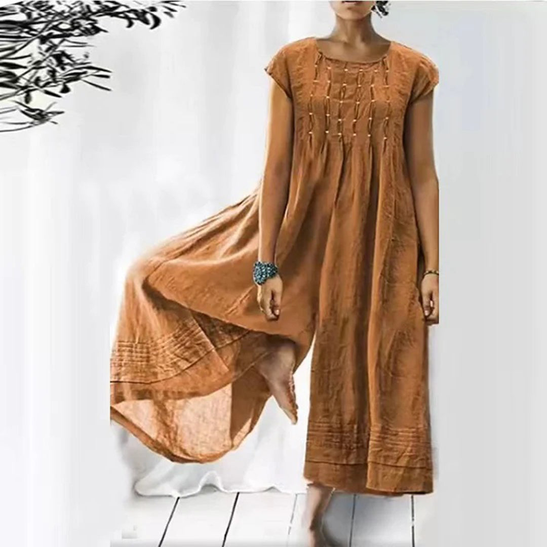 Street Wave Boho Maxi Dress Breathable Cotton For Women