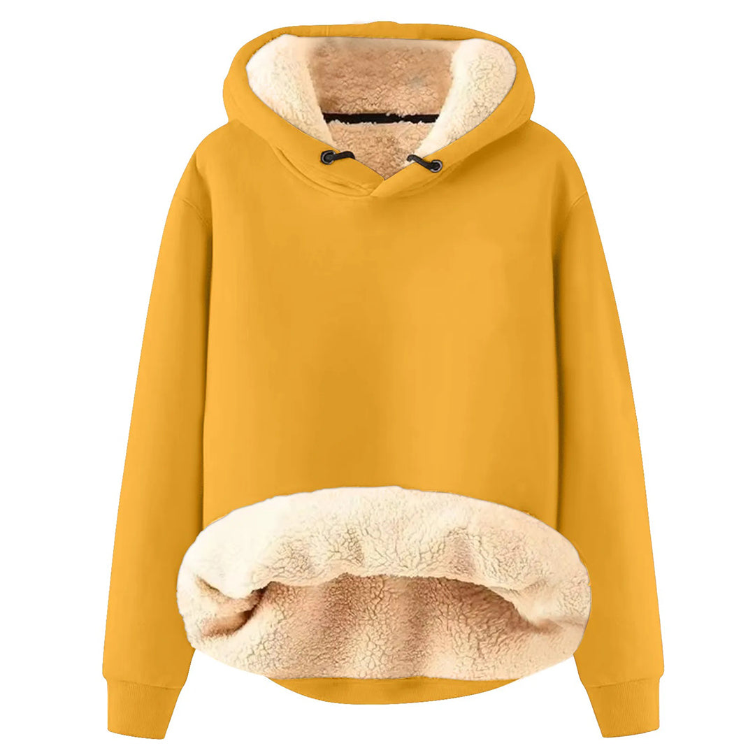 Street-Wave Cozy Women's Hoodie With Shearling Fleece Lining For Autumn Comfort And Style