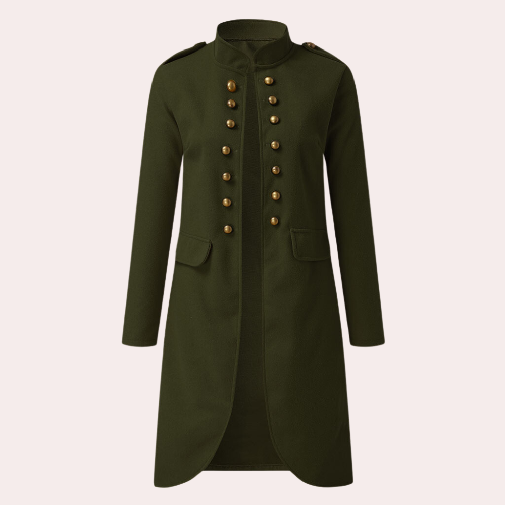 Street-wave Women Mid-Length Autumn Coat With Warmth And Flattering Fit For Everyday Style