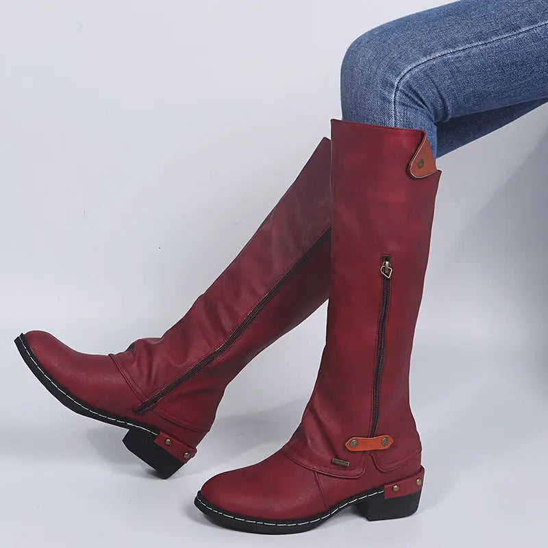 Street Wave Zip Up Ankle Boots Women Chic Comfort All Day
