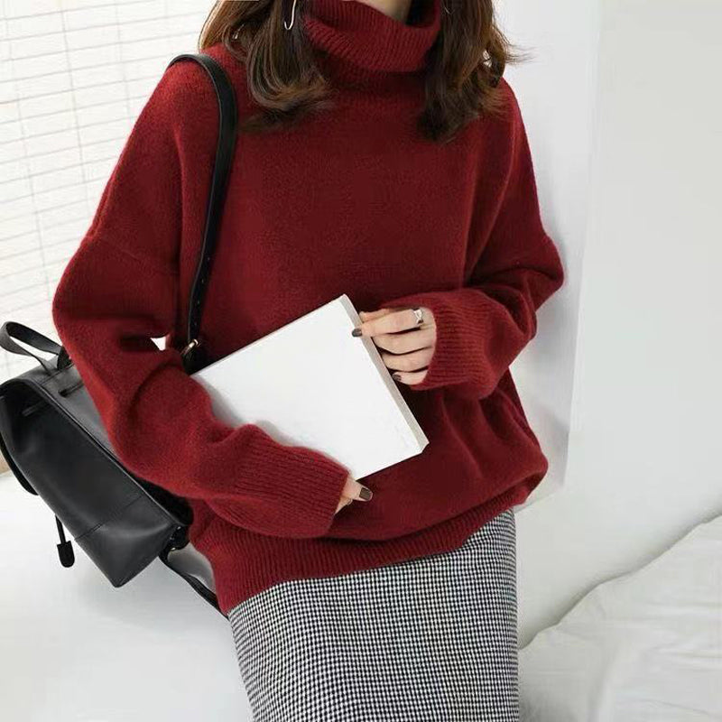 Street Wave Zoe UltraSoft Turtleneck Knit Sweater For Women