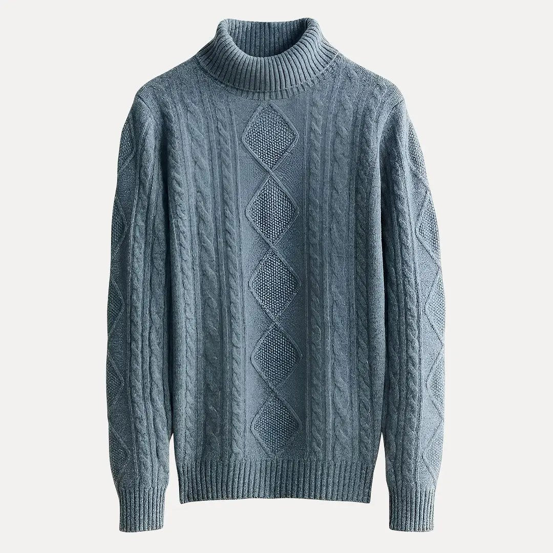 Waylynn Zoe Cashmere Sweater Unisex Cozy Warm Turtleneck Knit