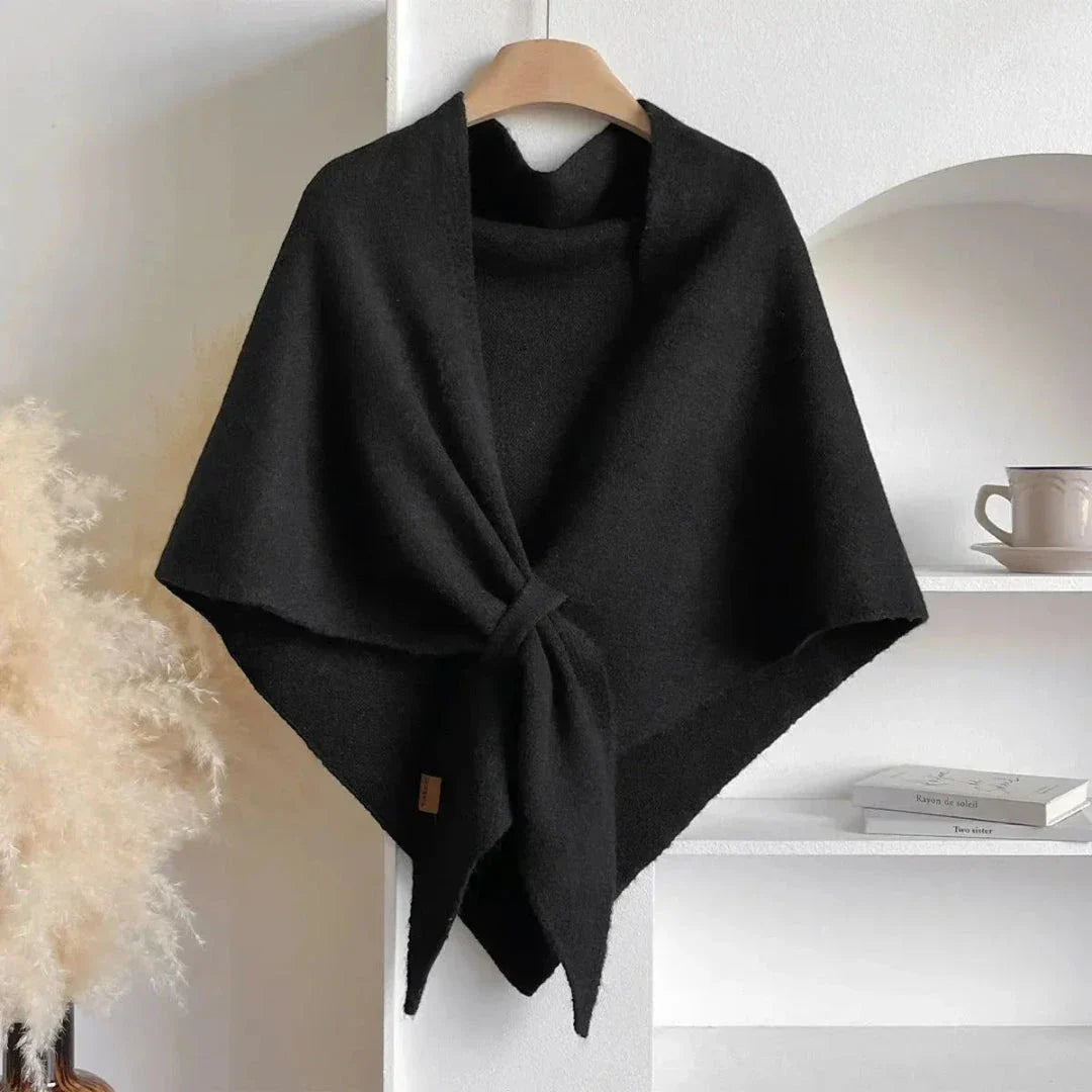 Waylynn Soft Knit Shawl For Women Ultra Soft Tie Front Cozy Draping
