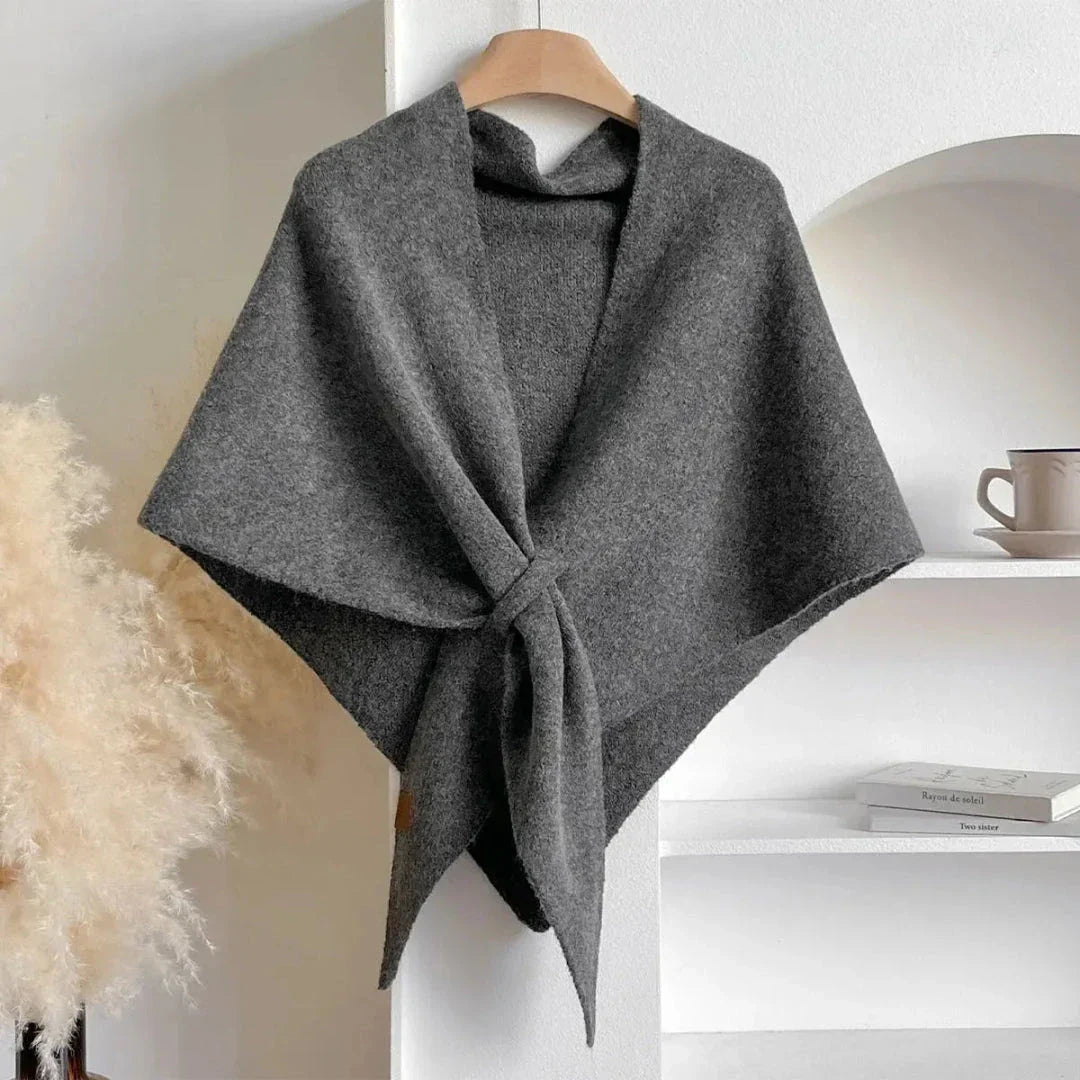 Waylynn Soft Knit Shawl For Women Ultra Soft Tie Front Cozy Draping