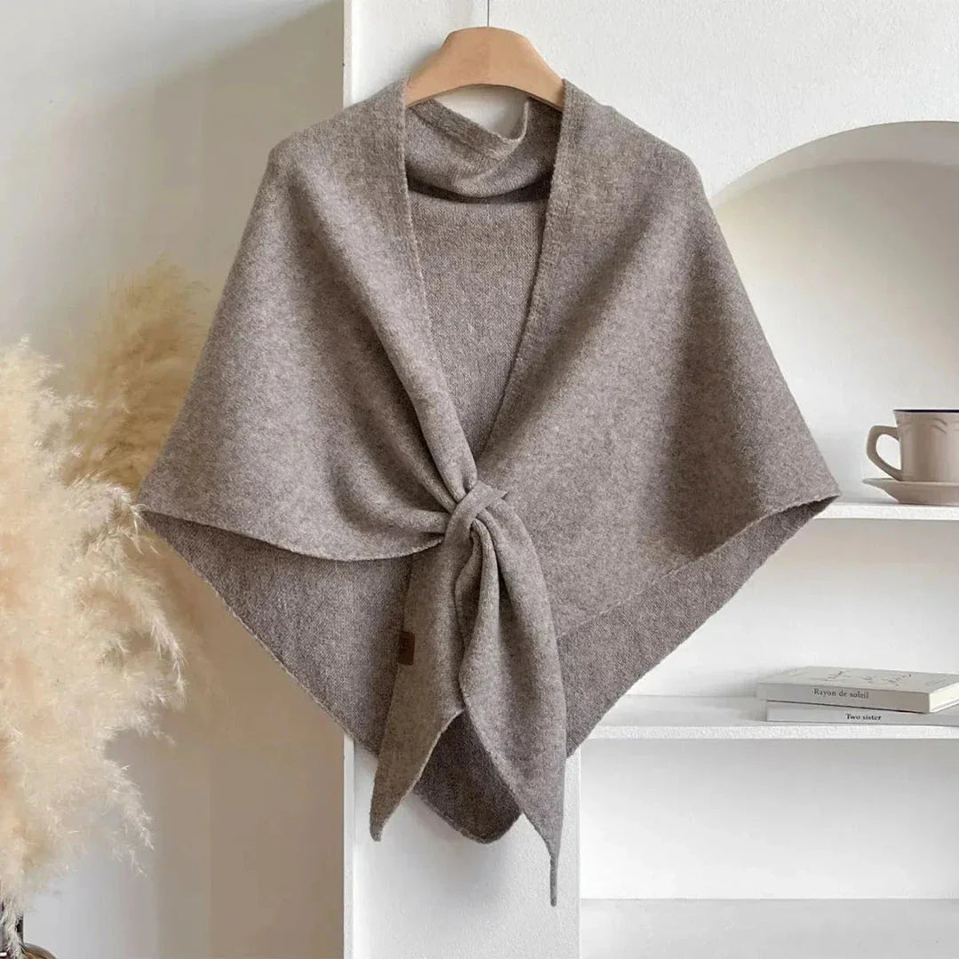 Waylynn Soft Knit Shawl For Women Ultra Soft Tie Front Cozy Draping