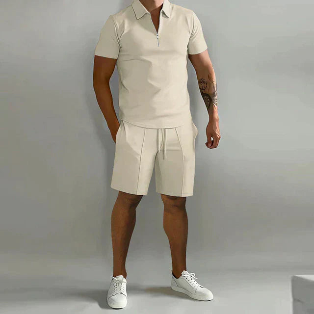 Streetwave Luxurious Summer Polo Shorts Set For Men