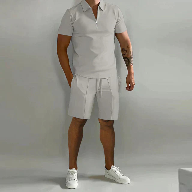 Streetwave Luxurious Summer Polo Shorts Set For Men
