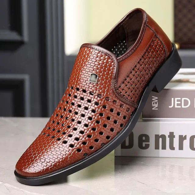 Streetwave Premium Leather Sandals For Men Breathable Comfort And Elegant Summer Style