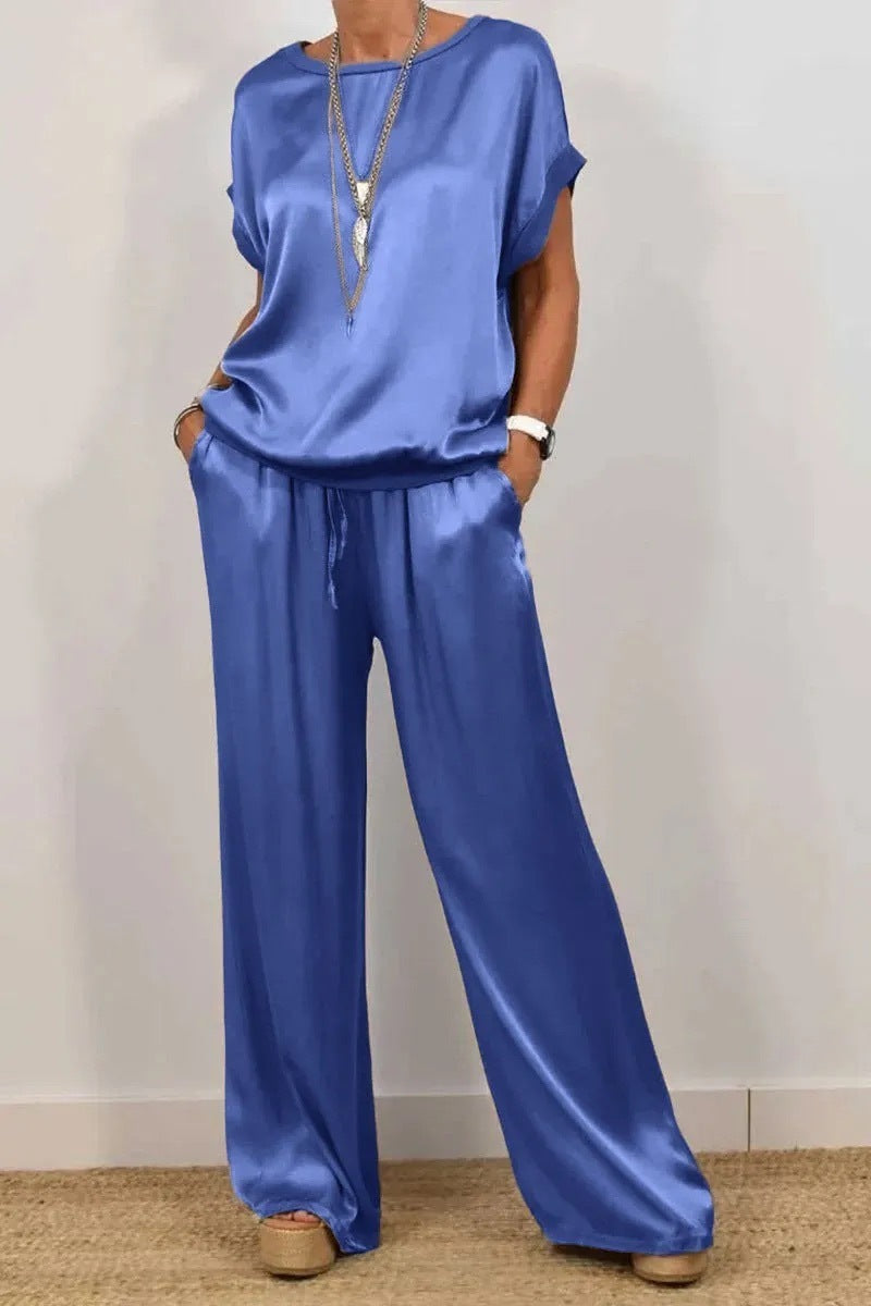 Street-Wave Natsuki Satin Ensemble Women On The Go