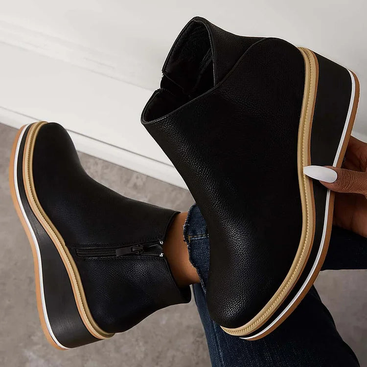 Women's Modern Boots with Mid-Height and Block Heel