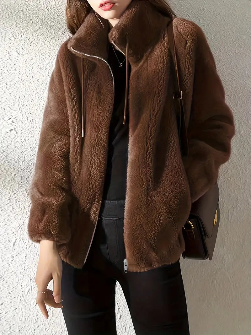 Street-Wave Plush Teddy Coat For Women With Warm Finish Cozy Premium Insulated Style