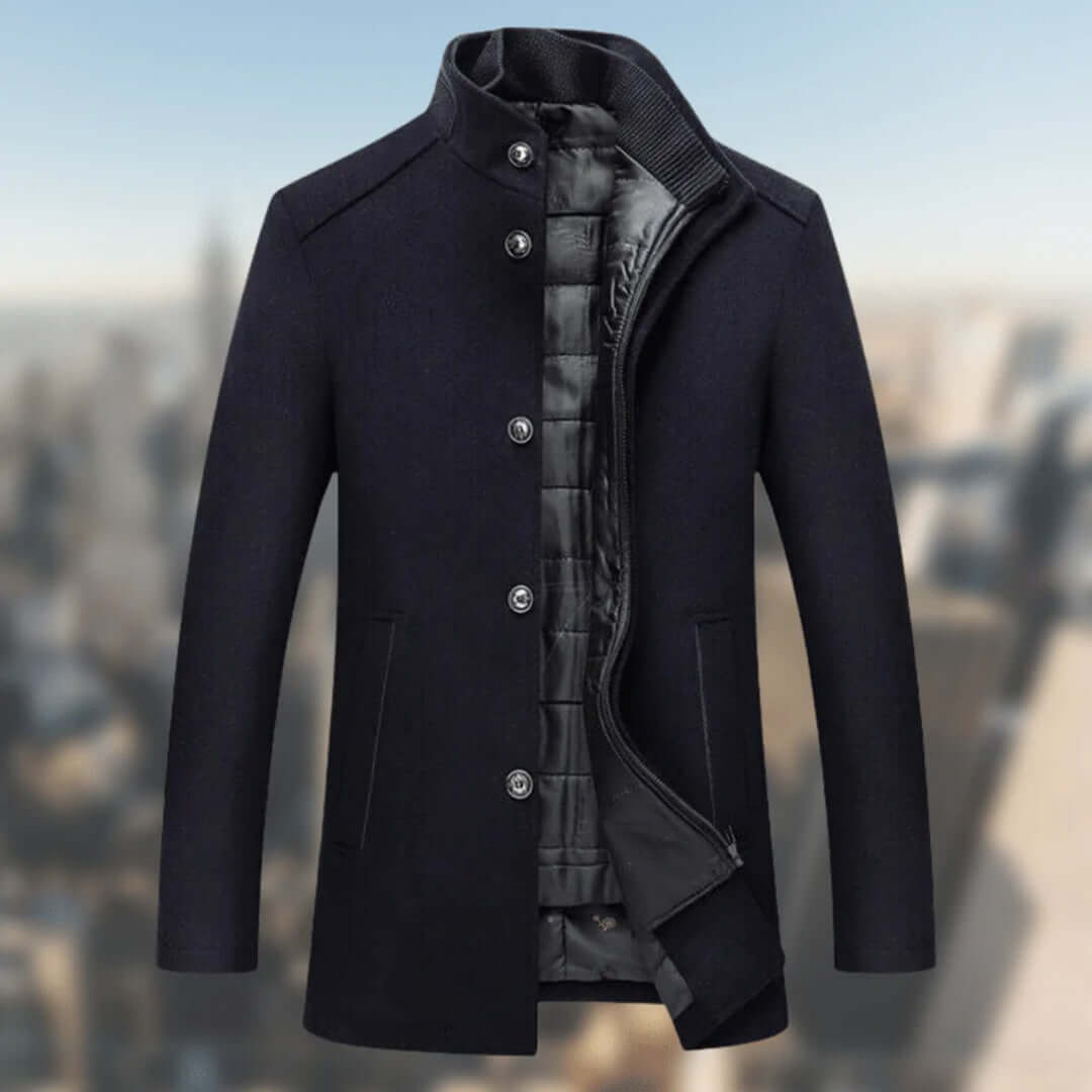 Streetwave Mens Puffer Vest With Stand Collar Insulated Warmth For Cold Weather Outdoors Urban Style