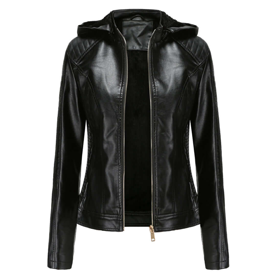 Streetwave Womens Removable Hooded Jacket With Quilted Shoulders Stylish AllWeather Coat