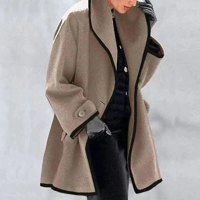 Street-Wave Wool Coat For Cold Winters Warm Cozy Insulated Elegant Womens Outerwear